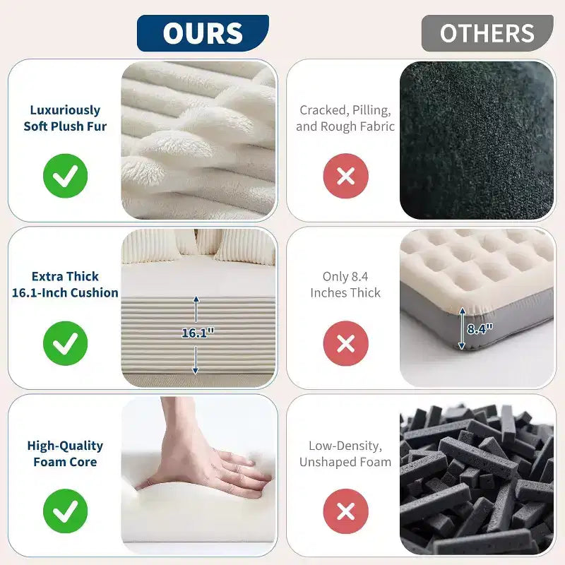 Acekool 61 Poltrone lounge oversize, divano extra-large in velluto a coste, 4 cuscini e braccioli, comodo divanetto per soggiorno o camera da letto, nero