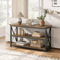 Acekool 47 Long Console Table with 3 Storage Shelves, Industrial Style Sofa Table for Entryway, Hallway, Living Room, Bedroom