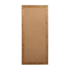 Specchio a figura intera MAYEERTY in legno massello, bordo dritto ad angolo retto, nero, 71x35x1 pollici, senza supporto