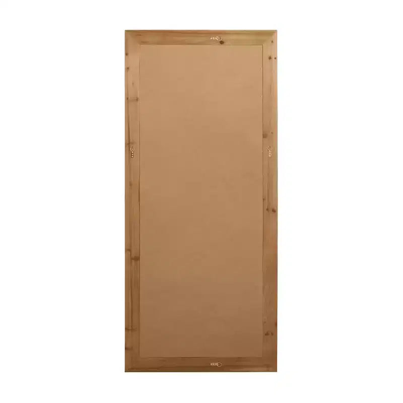 Specchio a figura intera MAYEERTY in legno massello, bordo dritto ad angolo retto, nero, 71x35x1 pollici, senza supporto