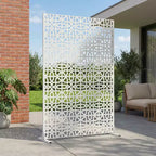 MAYEERTY 72x47 Pannello Paravento per Esterni Bianco Naturale, Set da 6 Pezzi Divisorio Pieghevole Naturale per Cortile e Giardino