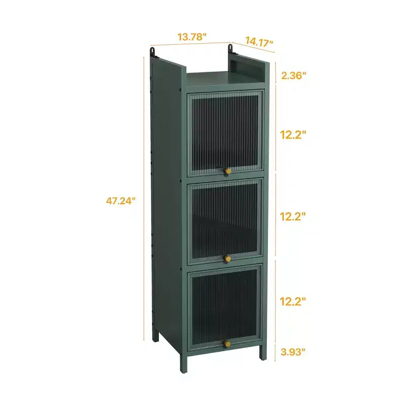 Mobiletto da bagno Okak Modern a 3/4 ripiani, armadietto da pavimento per bagno, soggiorno, camera da letto e cucina