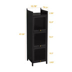 Mobiletto da bagno Okak Modern a 3/4 ripiani, armadietto da pavimento per bagno, soggiorno, camera da letto e cucina