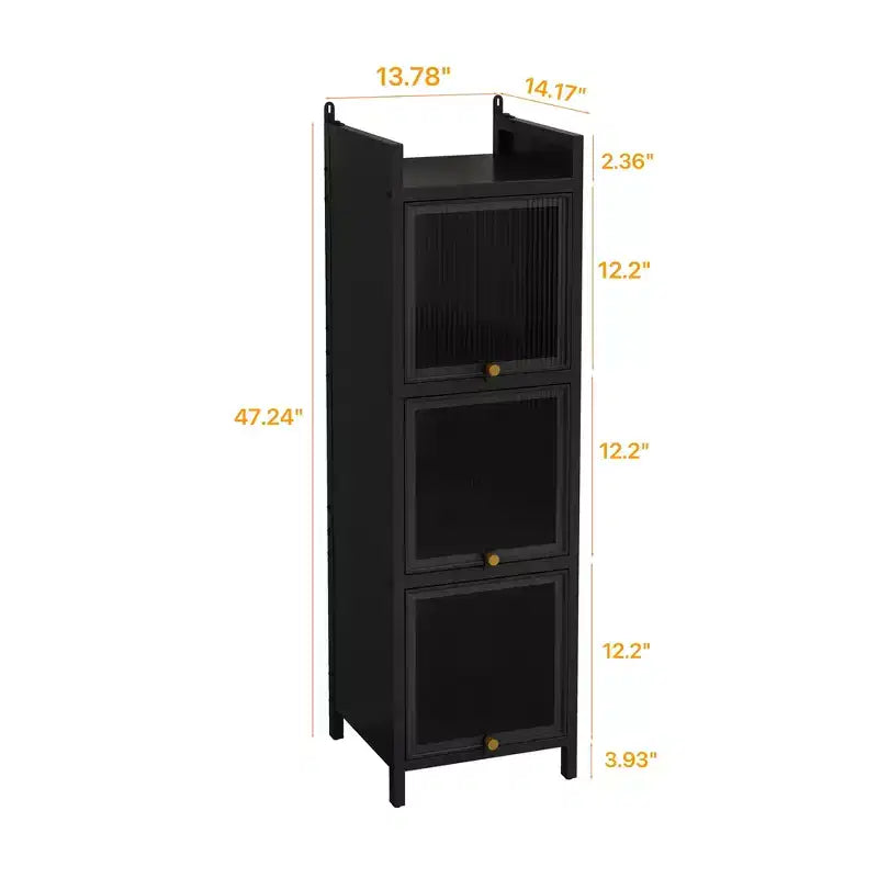Mobiletto da bagno Okak Modern a 3/4 ripiani, armadietto da pavimento per bagno, soggiorno, camera da letto e cucina