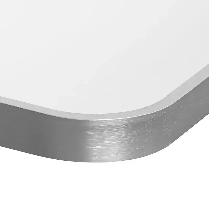 MAYEERTY Specchio da Parete con Bordo Sottile in Lega di Alluminio Angolo Retto Rettangolare Oro 38x26x1 pollici Biadesivo