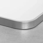 MAYEERTY Specchio da Parete con Bordo Sottile in Lega di Alluminio Angolo Retto Rettangolare Oro 38x26x1 pollici Biadesivo