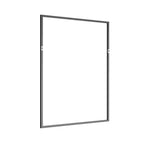 MAYEERTY Specchio da Parete con Bordo Sottile in Lega di Alluminio Angolo Retto Rettangolare Oro 38x26x1 pollici Biadesivo