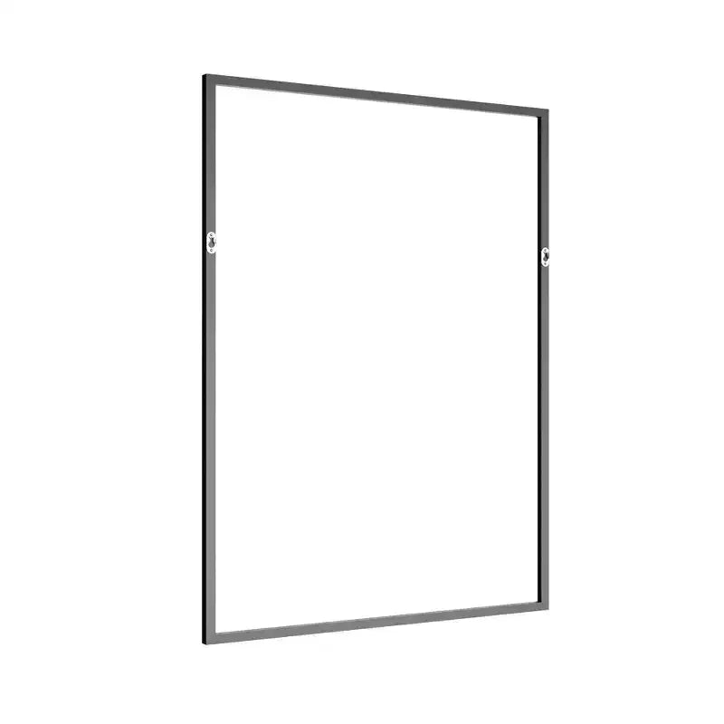 MAYEERTY Specchio da Parete con Bordo Sottile in Lega di Alluminio Angolo Retto Rettangolare Oro 38x26x1 pollici Biadesivo