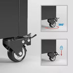 Fioriera MAYEERTY con spalliera in ferro, nera, ad arco, linea parallela, stile 01, 72x35x16 pollici, set da 3 pezzi