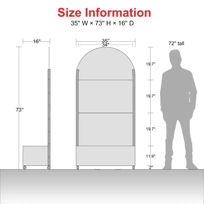 MAYEERTY Fioriera con traliccio in ferro nero ad arco quadrato stile 01, 72x35x16 pollici, set da 3 pezzi