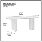 Tavolo da pranzo ovale Homy Casa, finitura in legno nero, centrotavola moderno minimalista