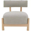 Edwardina Boucle Accent Chair - SFV5112 - Taupe/Natural - Safavieh Couture