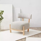 Poltroncina Edwardina Boucle - SFV5112 - Tortora/Naturale - Safavieh Couture