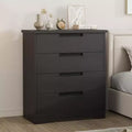 Dresser for Bedroom with 4 Drawers Wooden Chest of Drawers for Closet Dresser Storage Unit Organizer for Hallway Living Room and Office