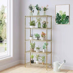 Karl Home 35 pollici Larghezza Scaffale Metallico con Ruote