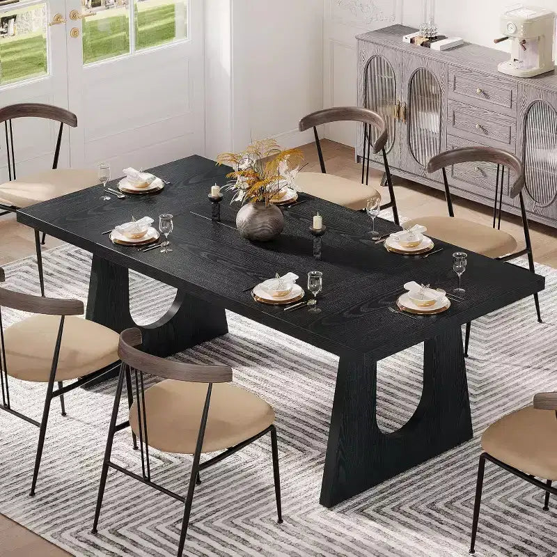Tribesigns Tavolo da Pranzo per 6-8 Persone, Tavolo da Cucina Moderno da 70,9" per Cena, per Sala da Pranzo, Soggiorno