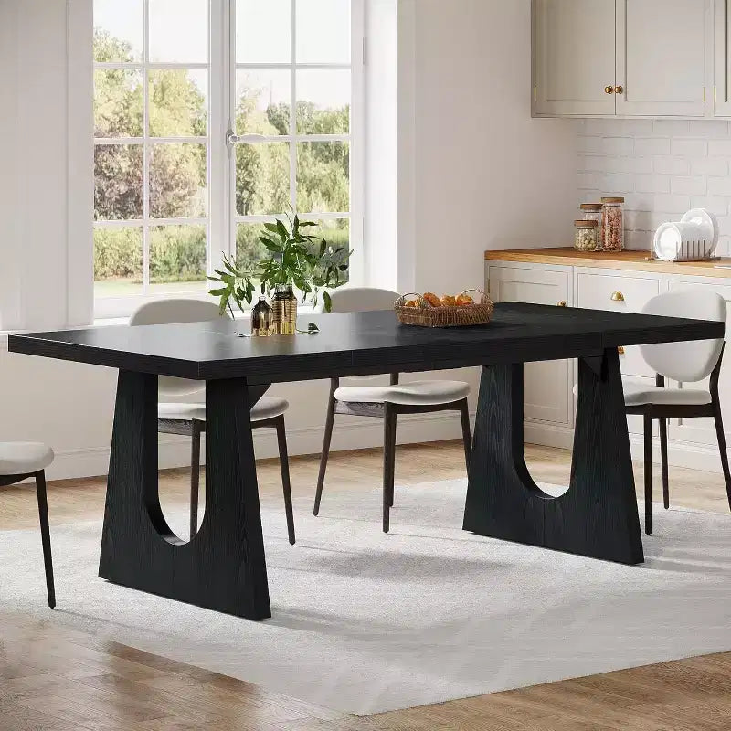 Tribesigns Tavolo da Pranzo per 6-8 Persone, Tavolo da Cucina Moderno da 70,9" per Cena, per Sala da Pranzo, Soggiorno