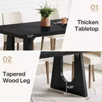 Tribesigns Tavolo da Pranzo per 6-8 Persone, Tavolo da Cucina Moderno da 70,9" per Cena, per Sala da Pranzo, Soggiorno