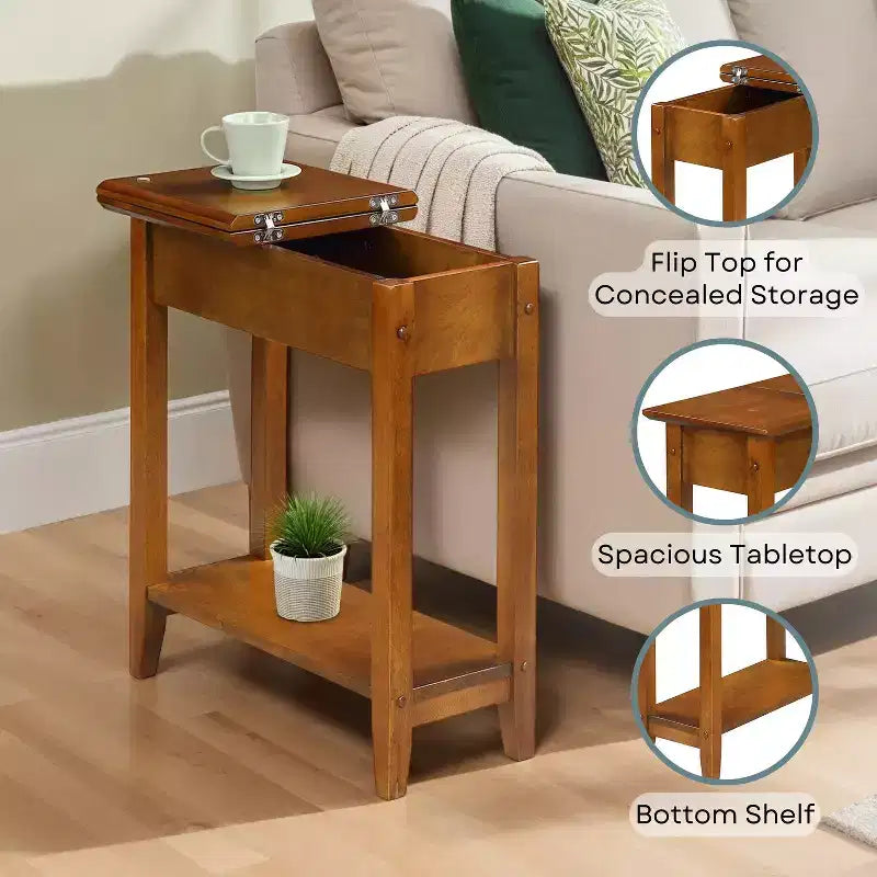 HomeStock Tavolino da Salotto 24 pollici H, Marrone, Legno, a Cuneo, 1 pezzo