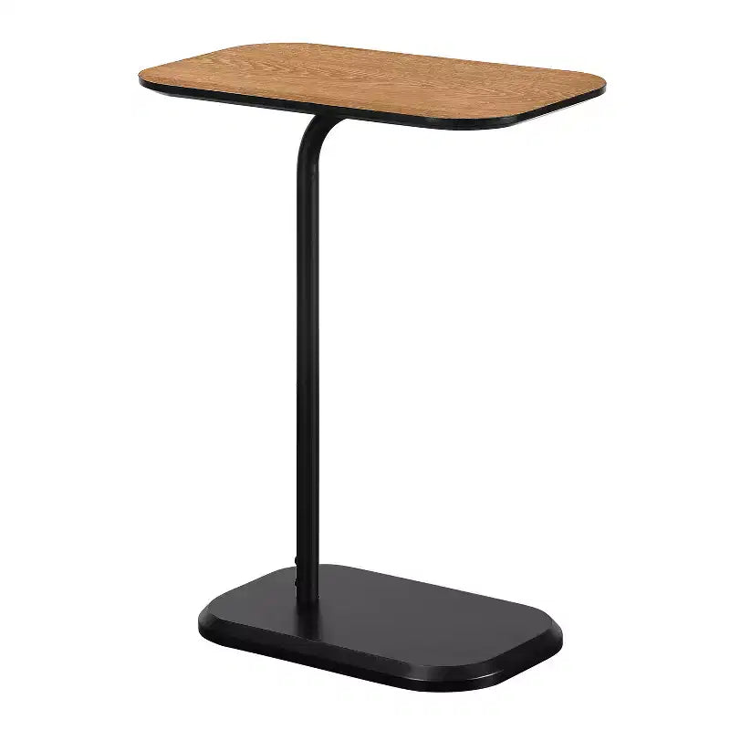 HomeStock 25.25 in.H Brown Color Rectangle Wood Table Top End Table 1 -piece