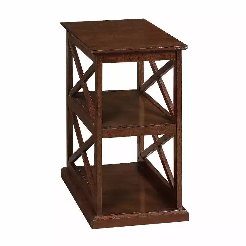 HomeStock Tavolino da Salotto Rettangolare in Legno Marrone 25 pollici A - 1 pezzo