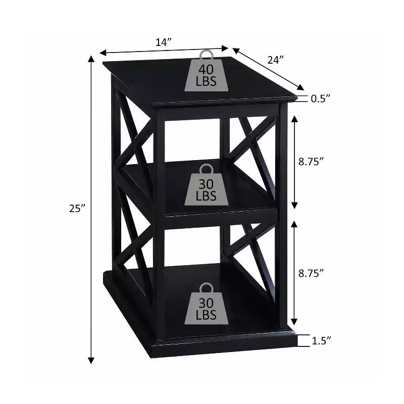HomeStock Tavolino da Salotto Rettangolare in Legno Marrone 25 pollici A - 1 pezzo
