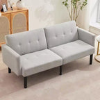 Divano Letto Futon, Divanetto Compatto, Divano Letto Moderno di Metà Secolo, Divano Convertibile