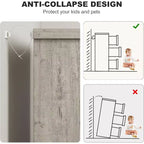Acekool Cassettiera a 7 cassetti per camera da letto, Comodino moderno grigio con ampio spazio di archiviazione, Design con maniglie integrate, Organizer in legno per soggiorno, cameretta, corridoio