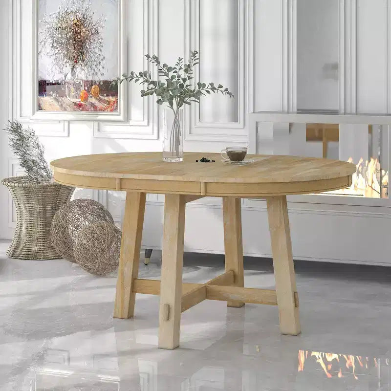 GDFStudio Joyce Tavolo da Pranzo Estensibile 58 in Legno Massiccio