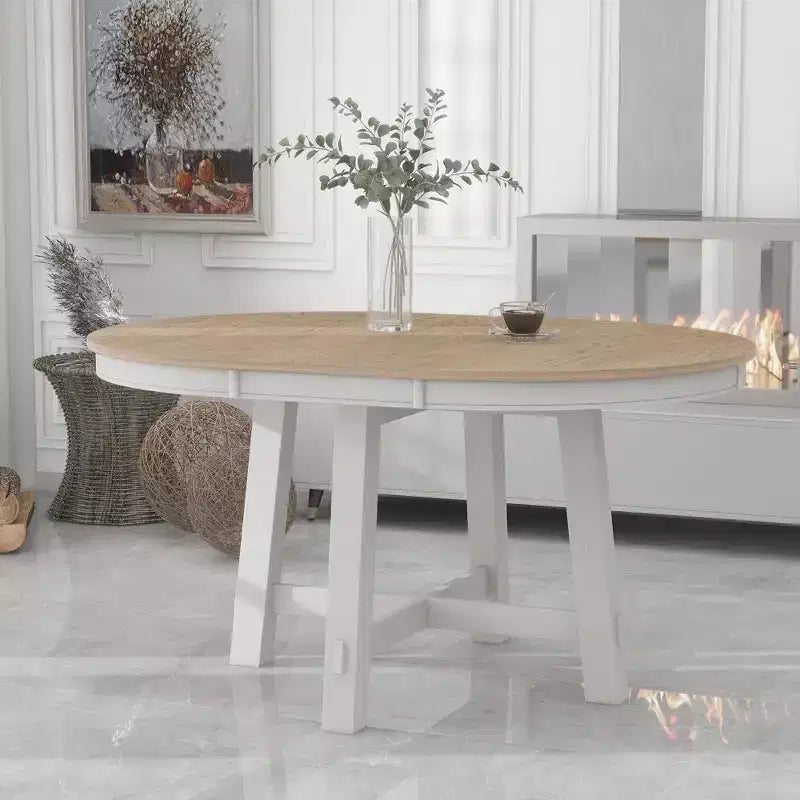GDFStudio Joyce Tavolo da Pranzo Estensibile 58 in Legno Massiccio