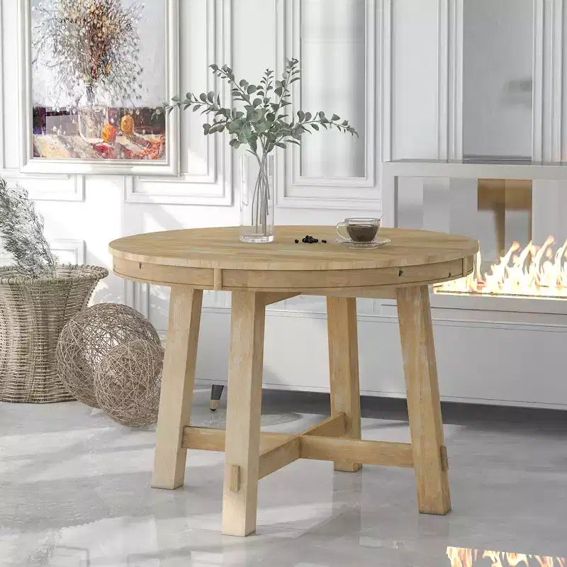 GDFStudio Joyce Tavolo da Pranzo Estensibile 58 in Legno Massiccio