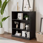 MAYEERTY Freestanding Storage Cabinet Wooden Decorative Cabinets for Home, Office, Small Space, Black, 36*31*16in