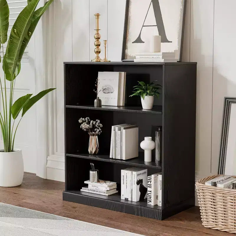 MAYEERTY Freestanding Storage Cabinet Wooden Decorative Cabinets for Home, Office, Small Space, Black, 36*31*16in