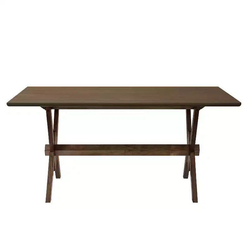 Christopher Knight Home Eleanor Tavolo da pranzo in legno 63 con base doppia a V