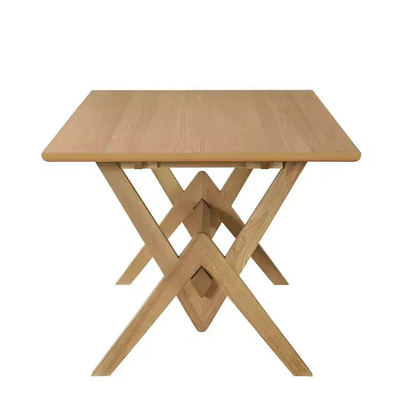 Christopher Knight Home Eleanor Tavolo da pranzo in legno 63 con base doppia a V