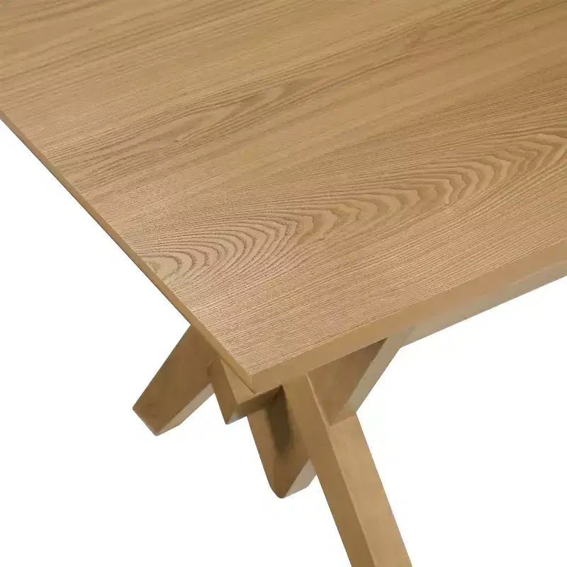 Christopher Knight Home Eleanor Tavolo da pranzo in legno 63 con base doppia a V