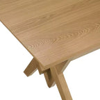 Christopher Knight Home Eleanor Tavolo da pranzo in legno 63 con base doppia a V