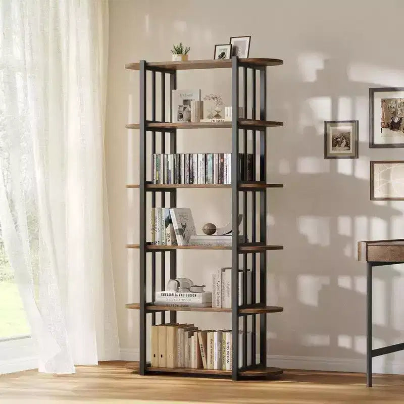 Libreria, scaffale a 6 ripiani, unità di stoccaggio industriale a colonna