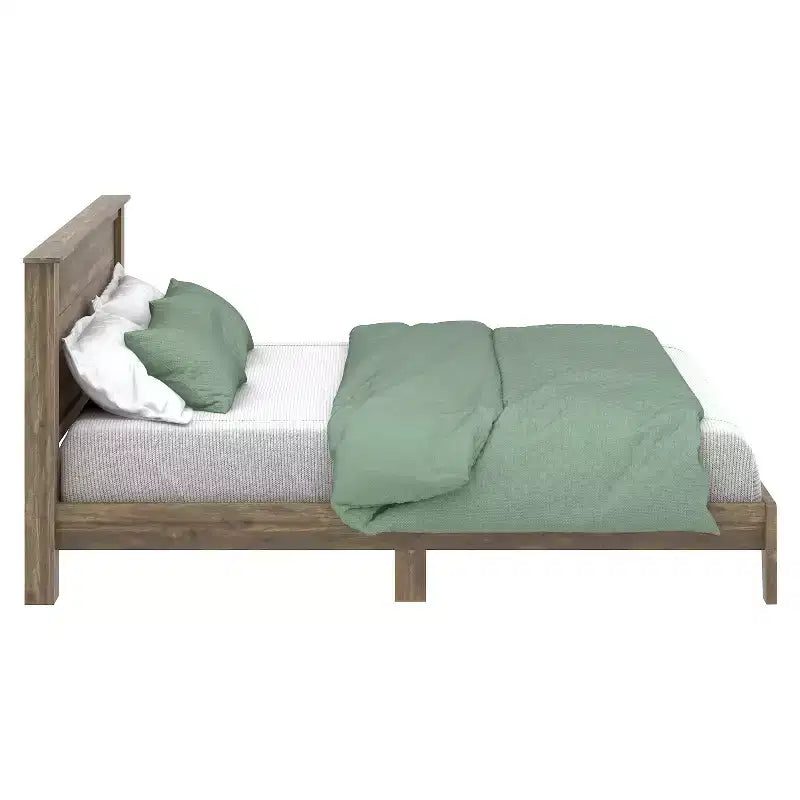 Letto Galano Queen Tiena Lencia con testiera in Rovere Nodoso