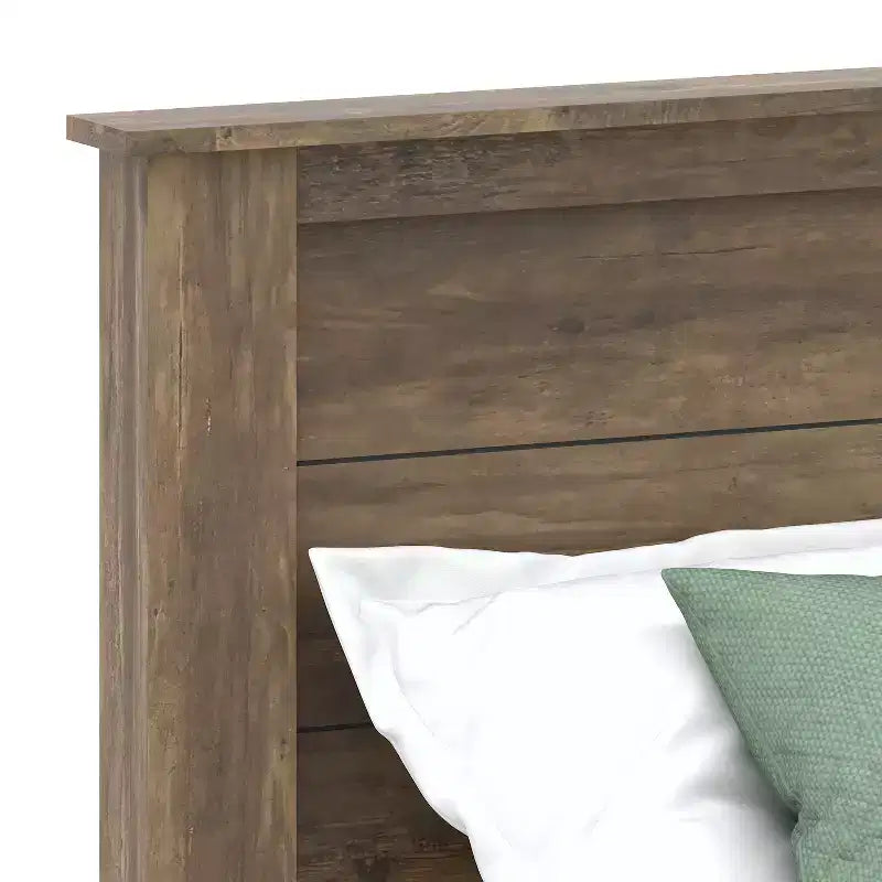Letto Galano Queen Tiena Lencia con testiera in Rovere Nodoso