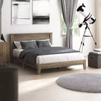 Letto Galano Queen Tiena Lencia con testiera in Rovere Nodoso