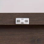 Vetrinetta in vetro a 4 ripiani, elegante vetrina espositiva con ante a ribalta in vetro, perfetta per collezionisti, espositore, libreria elegante