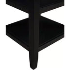 HomeStock Belmont Tavolino d'Appoggio con Due Ripiani, Elegante Tavolino in Legno di Gomma dal Design Minimalista per Esposizione e Organizzazione in Soggiorno