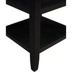 HomeStock Belmont Tavolino d'Appoggio con Due Ripiani, Elegante Tavolino in Legno di Gomma dal Design Minimalista per Esposizione e Organizzazione in Soggiorno