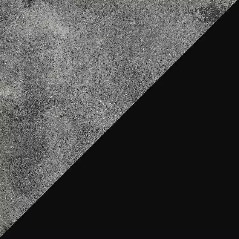 Tavolino finale industriale HomeStock Belmont con ripiano inferiore, telaio in metallo verniciato a polvere e spazio espositivo aperto per soggiorni moderni