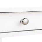 HomeStock Belmont Tavolino laterale con cassetto scorrevole, porte USB, presa di corrente e scaffali, Tavolino da salotto contemporaneo con contenitore