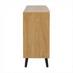Homy Casa Credenza/Buffet Moderna da 120 cm con Spazio Contenitore e 3 Cassetti, Rovere