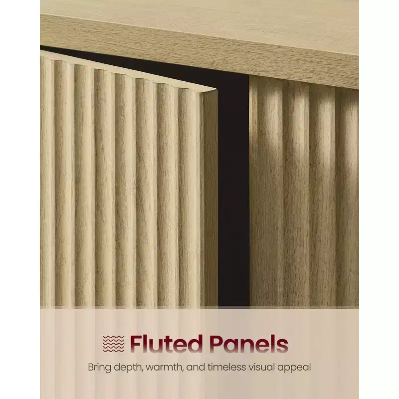 Pensile da Bagno - Armadietto sopra il WC con Ante Scanalate, Portasciugamani, Ripiano Regolabile, Larghezza 45 cm, Beige Quercia