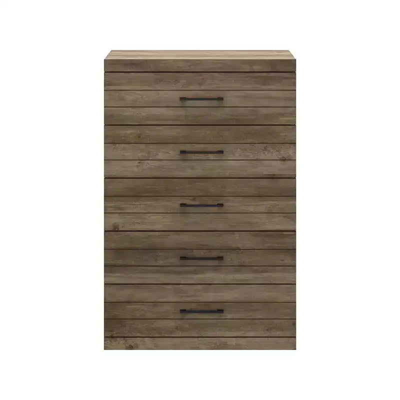 Cassettiera a 5 cassetti Galano Hamsper (interblocco) - Rovere nodoso
