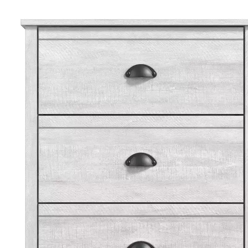 Cassettiera Galano Geodarno a 6 cassetti (Interlock) - Quercia Grigio Polveroso